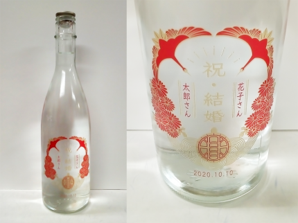 Printing on sake bottles2